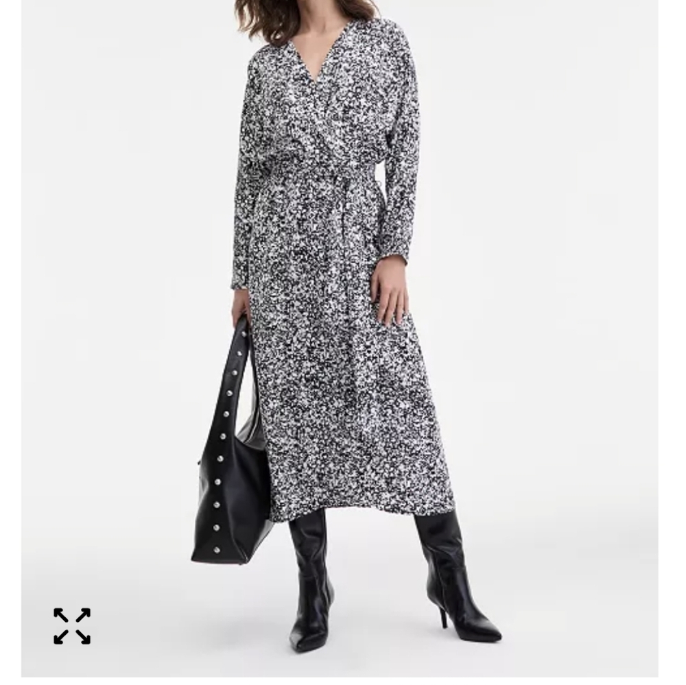 INC International Concepts Monochrome Splatter Dress